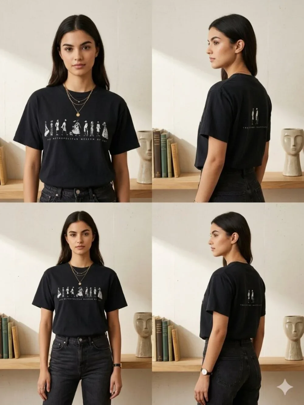 The Metropolitan Museum of Art Black Vintage Women's Shirt - Size Medium - Picture 2 of 7